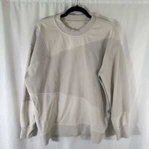 Lululemon Sweater Women's Large White Crew Neck Long Sleeve Pullover